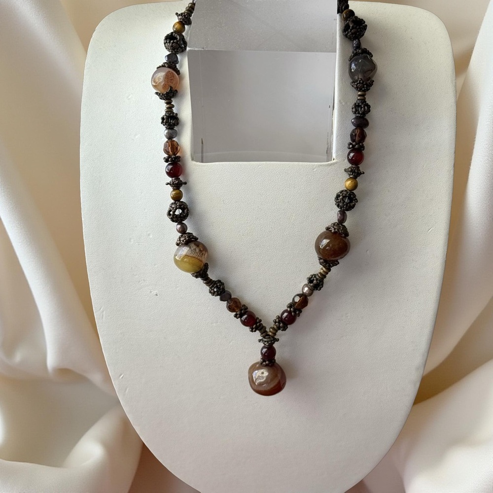 Cookie Lee Multi-Tone Beaded Necklace